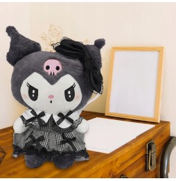 Kuromi Hello Kitty pluszowa maskotka 35 cm czarna