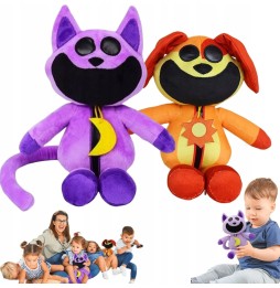 Purple and Orange Plush Toys