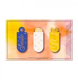 Magnetic bookmarks - smile, set of 3