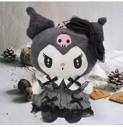 Kuromi Hello Kitty pluszowa maskotka 35 cm czarna