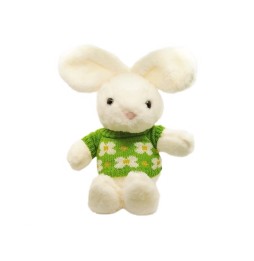 White Rabbit in Green Sweater 40 cm