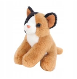 Maskotka kot siedzący brązowy 13 cm Beppe