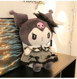 Kuromi Hello Kitty pluszowa maskotka 35 cm czarna