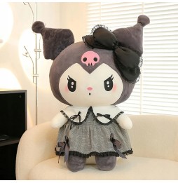 Kuromi Hello Kitty pluszowa maskotka 35 cm czarna