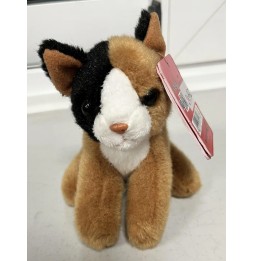 Maskotka kot siedzący brązowy 13 cm Beppe