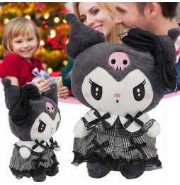 Kuromi Hello Kitty pluszowa maskotka 35 cm czarna