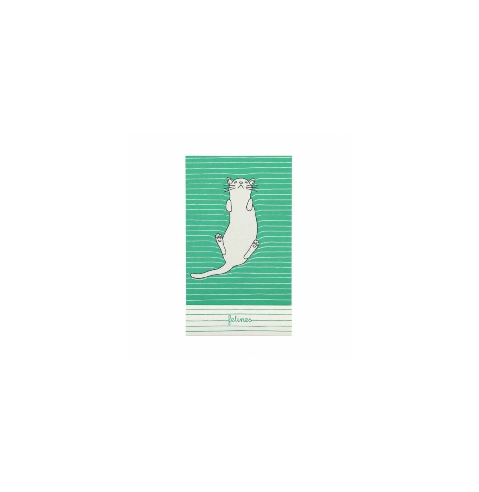 Cats Feline Fine Bold Green Notebook - Stylish & Practical