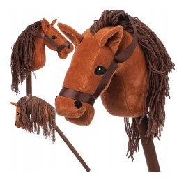 Hobby horse brown stick horse