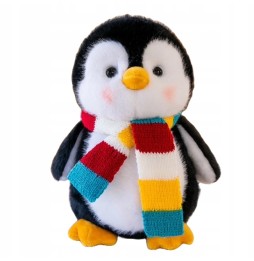 Pinguin moale 24 cm cu fular