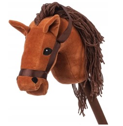 Hobby horse brown stick horse