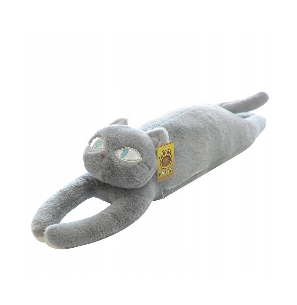 Plush Gray Cat Toy 70 cm