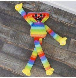 Tęczowy Huggy Wuggy 40 cm pluszak dla dzieci