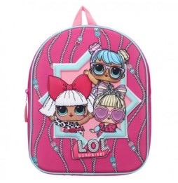 3D LOL Surprise Backpack for Kids - Pink