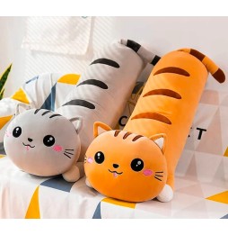 Long Cat Plush Toy 70 cm - Animal and Pillow