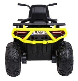 Quad atv desert alb pentru copii cu tracțiune 4x4