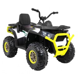 Quad atv desert alb pentru copii cu tracțiune 4x4