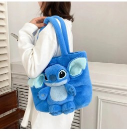 Geantă pufoasă Stitch pentru copii