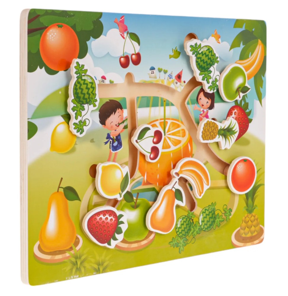 Set de puzzle din lemn pentru copii