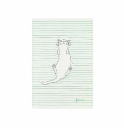 Caiet mic - pisici - feline fine, verde