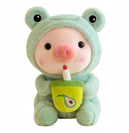Pluszowa maskotka żaba i świnka 22 cm