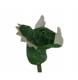 Plush Dragon Head Hobby Horse