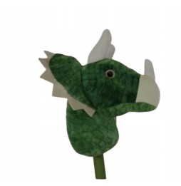 Plush Dragon Head Hobby Horse