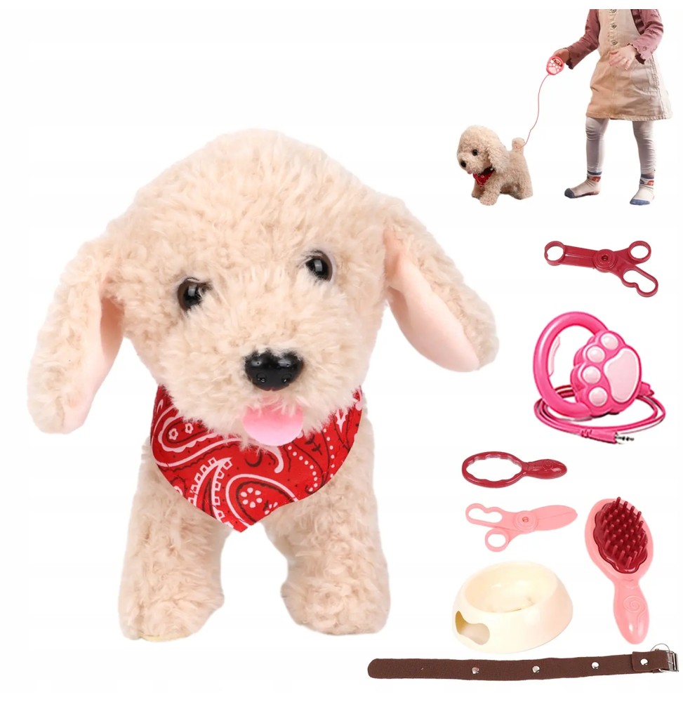 Interactive Plush Dog with Remote