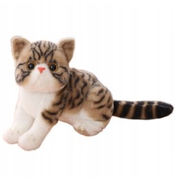 Plush Cat Toy Brown 40 cm