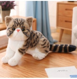 Plush Cat Toy Brown 40 cm