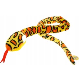 Long Plush Snake Toy 140 cm Yellow