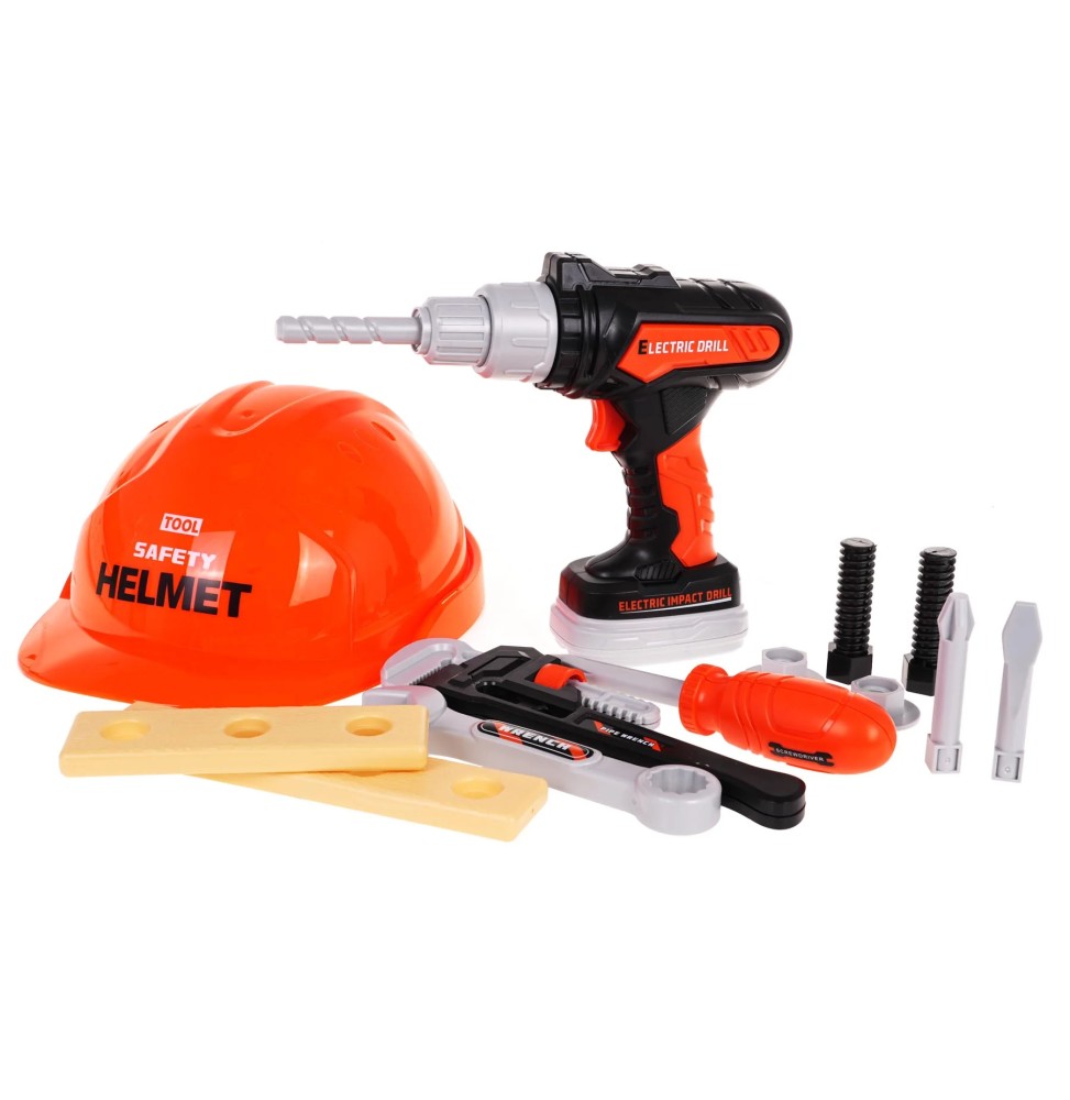 15-Piece Kids Tool Set with Helmet