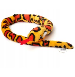 Long Plush Snake Toy 140 cm Yellow