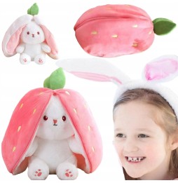 Rabbit Plush Toy in Strawberry 35 cm