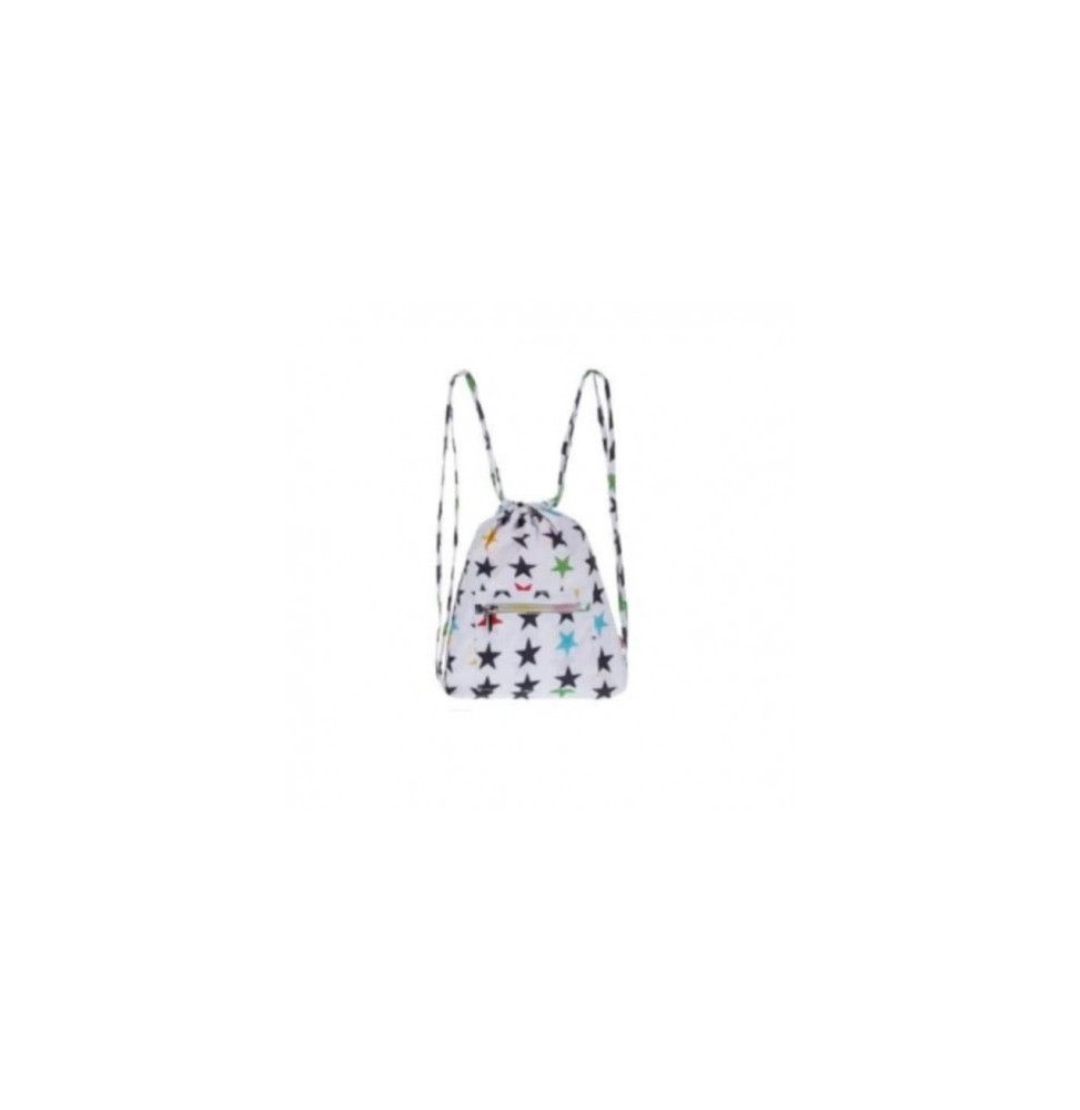 My Bag XS Star White Drawstring Backpack