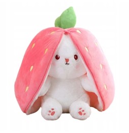 Strawberry Rabbit Plush Toy 40 cm 2in1