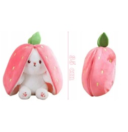 Rabbit Plush Toy in Strawberry 35 cm