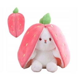 Strawberry Rabbit Plush Toy 40 cm 2in1