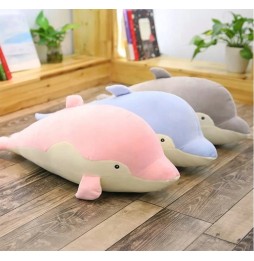 Delfin gri plusz XXL 90 cm