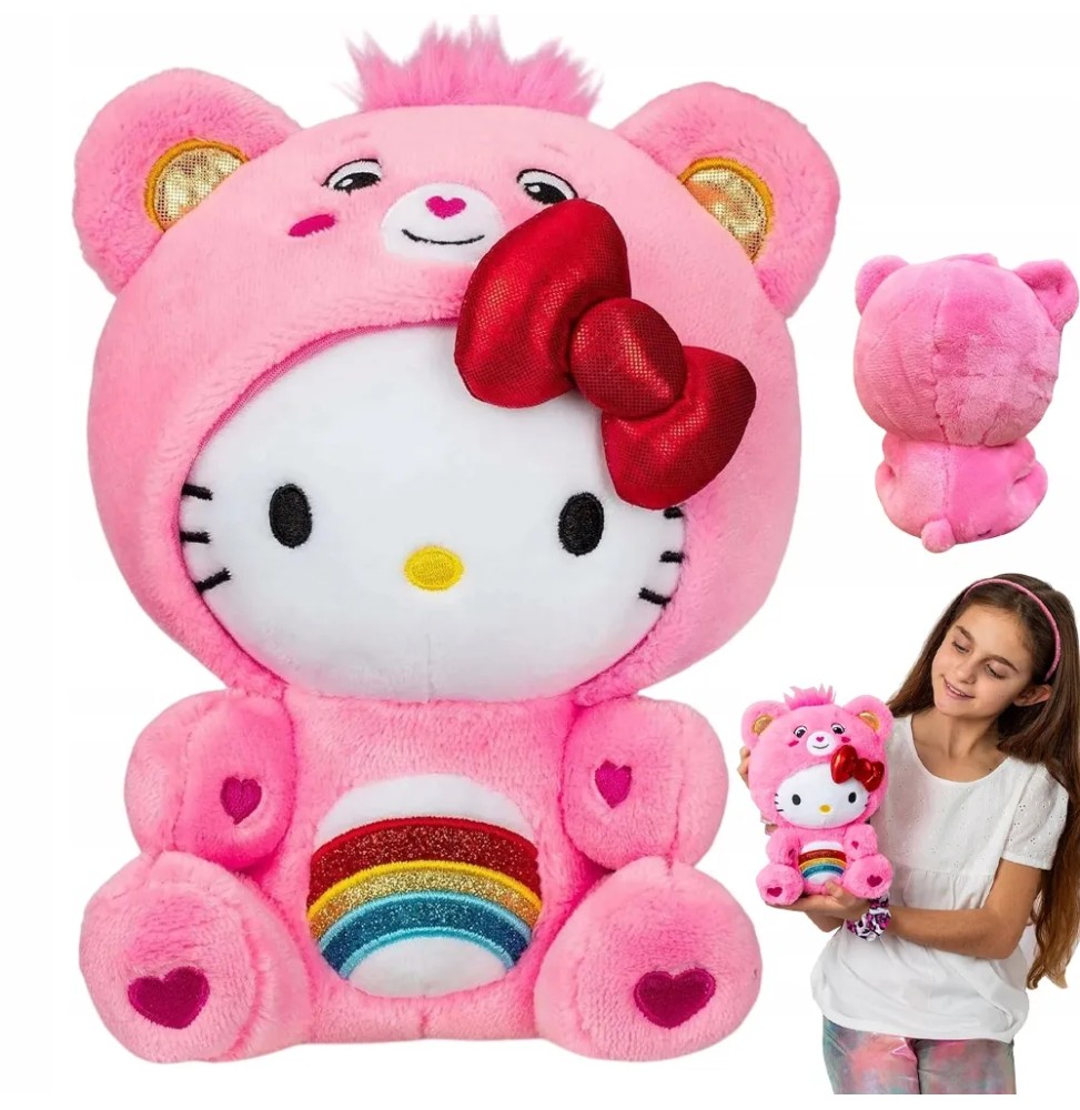 Hello Kitty Plush Cat 30cm Rainbow