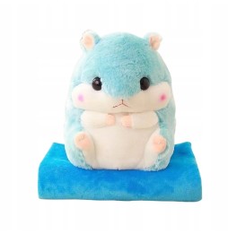 Cuddly Plush Pillow Blanket Hamster