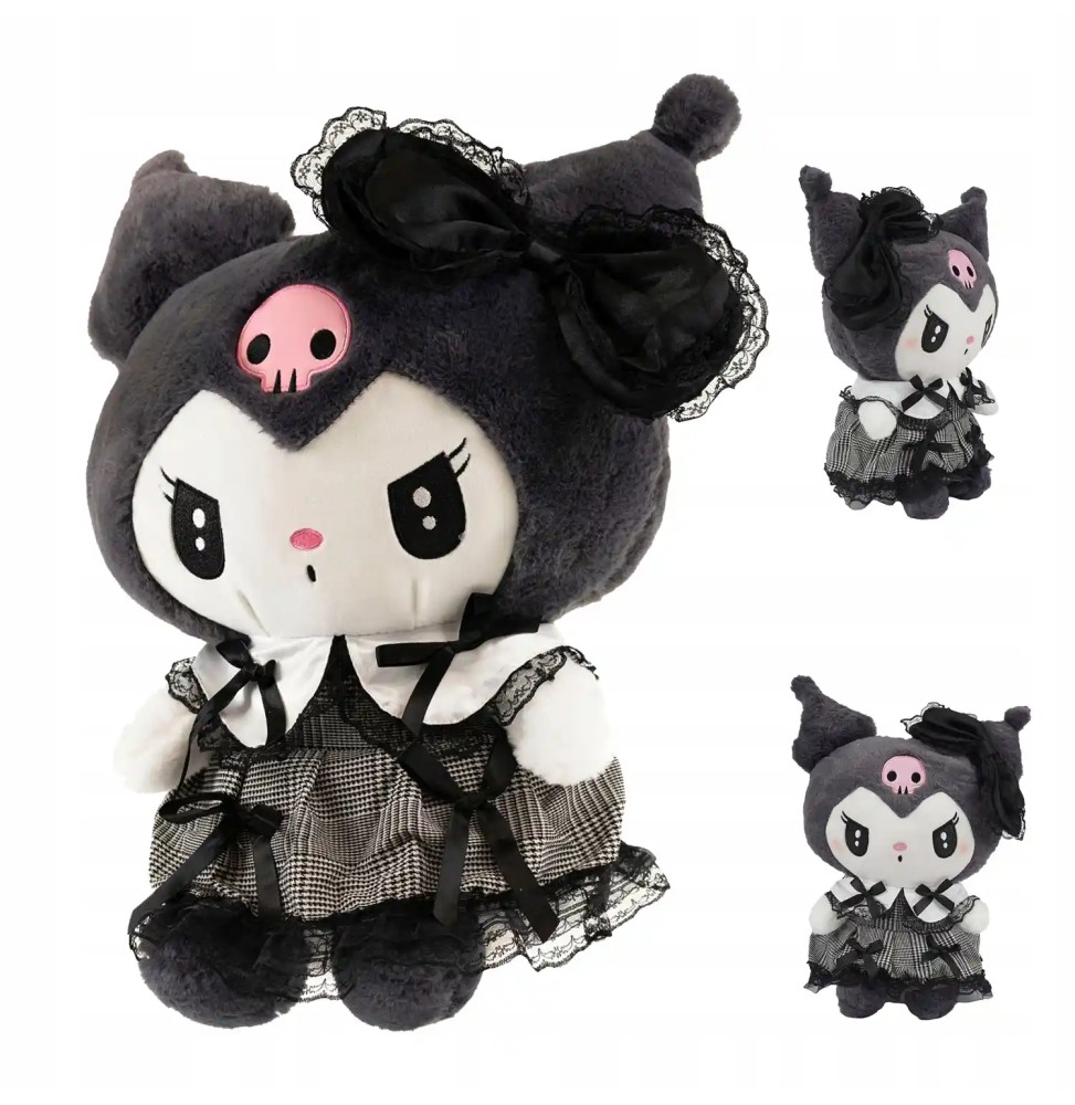 Mascota pufoasă Kuromi 35cm