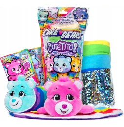 Basic Fun CareBears Teddy Bear with Blanket Blue