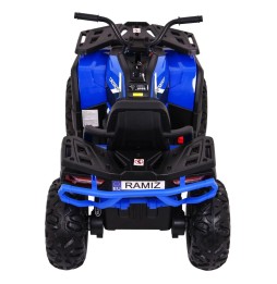 Niebieski pojazd quad atv desert z pilotem 2.4 ghz