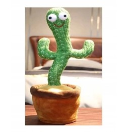 Cactus LED cântător și dansator 33 cm