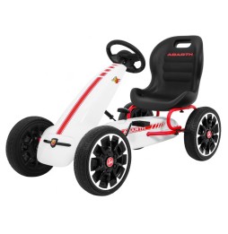 Gokart abarth dla dzieci z kołami eva i hamulcem ręcznym