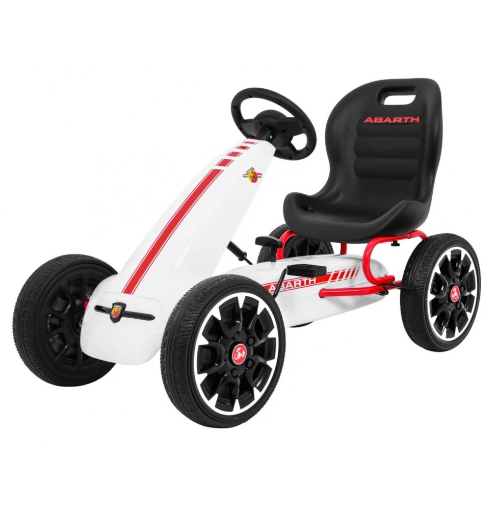 Gokart abarth dla dzieci z kołami eva i hamulcem ręcznym