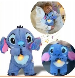 Maskotka Stitch z funkcją oddychania i muzyką