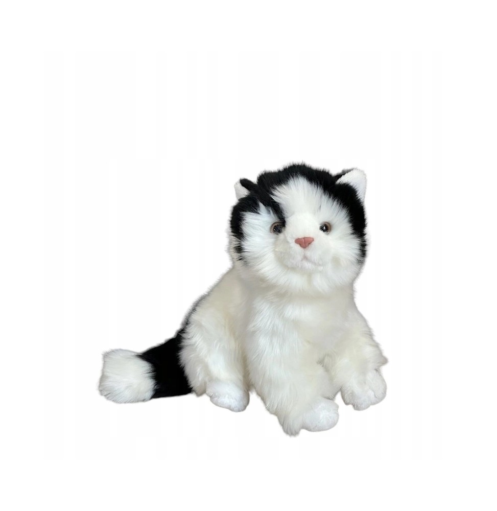 Dubi cat plush toy black and white 23 cm