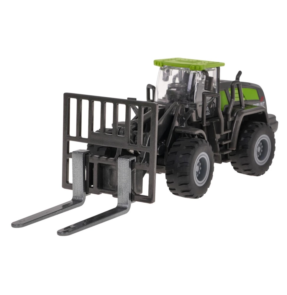 Metal Forklift in Black and Green for Kids