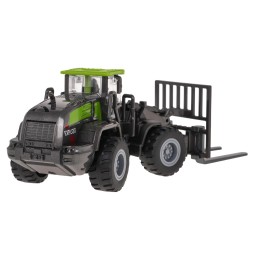 Metal Forklift in Black and Green for Kids